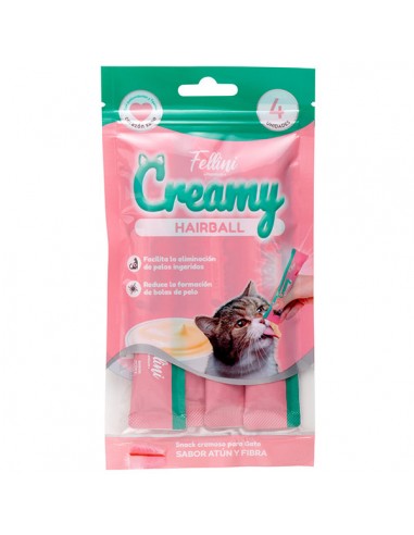 Fellini Creamy Alm Hum Atún y Fibra 4 Unidades