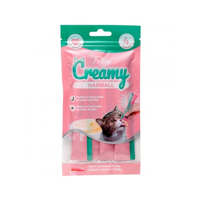 Fellini Creamy Hairball 4 Tubitos 60 gr. 