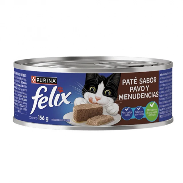 Lata para Gatos Felix Paté Variedades 156 gr.