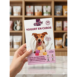 Yogurt en Cubos Liofilizados - Snack Natural para Perros y Gatos Variedades 