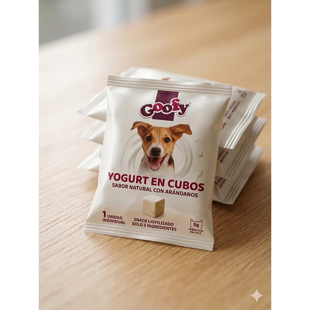 Yogurt en Cubos Liofilizados - Snack Natural para Perros y Gatos Variedades 