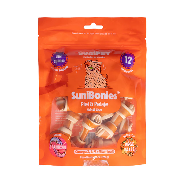 Suni Bonies Skin and Coat Sabor Salmón 224 Gr. 