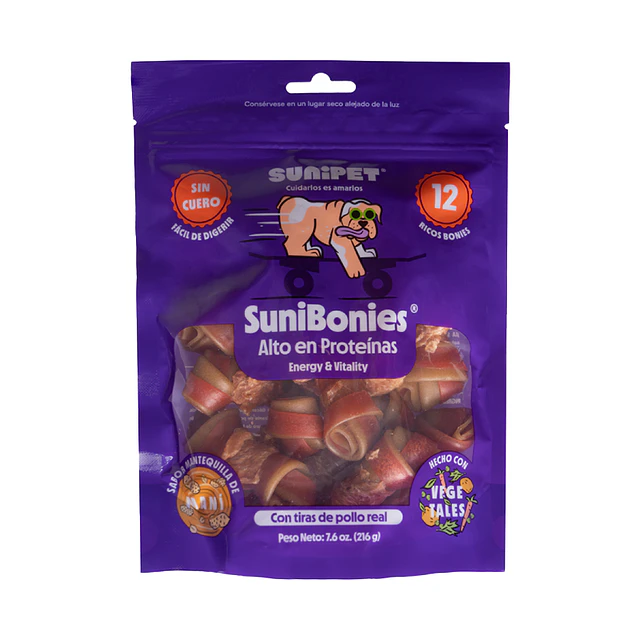 Suni Bonies Energy and Vitality Sabor Mantequilla de Maní 252 Gr