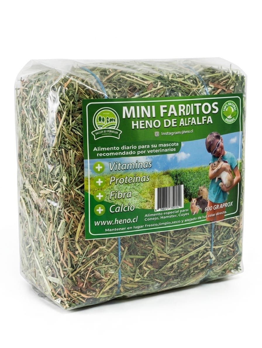 Mini Farditos Heno de Alfalfa 600 gr.