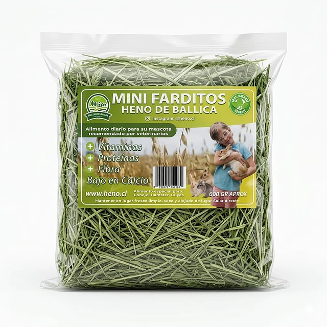 Mini Farditos Heno de Ballica 600 gr. 