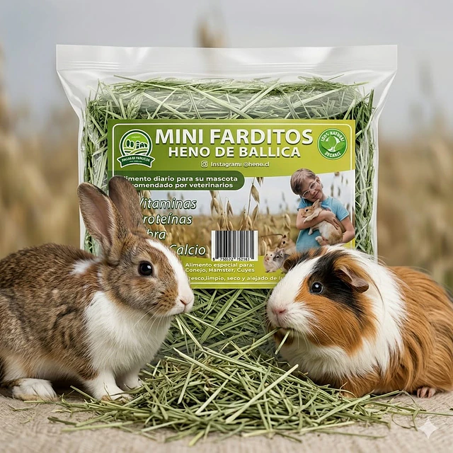 Mini Farditos Heno de Ballica 600 gr. 