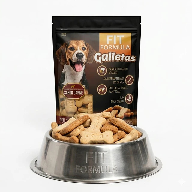 Galletas para Perros Sabor Carne 400gr.