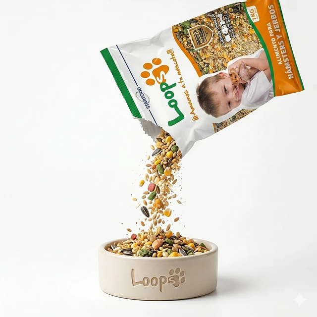 Loops Alimento Completo para Hámsters y Jerbos 1 kg