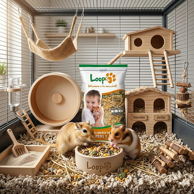 Loops Alimento Completo para Hámsters y Jerbos 1 kg