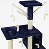 Rascador Vertical de 6 Niveles Azul Marino (50 x 35 x 138 cm) 