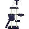 Rascador Vertical de 6 Niveles Azul Marino (50 x 35 x 138 cm) 