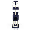 Rascador Vertical de 6 Niveles Azul Marino (50 x 35 x 138 cm) 