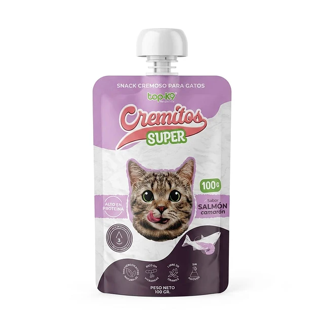 Cremitos Super Snack Cremoso para Gatos 100gr Variedades