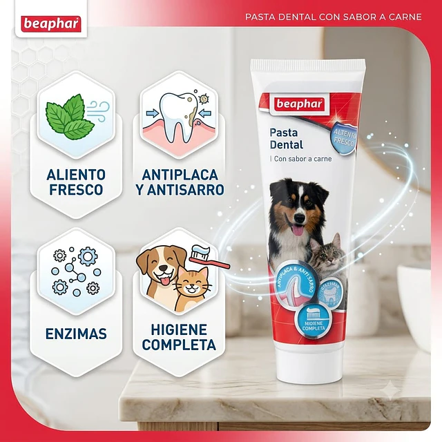 Pasta Dental Beaphar Sabor Carne 100 gr. 