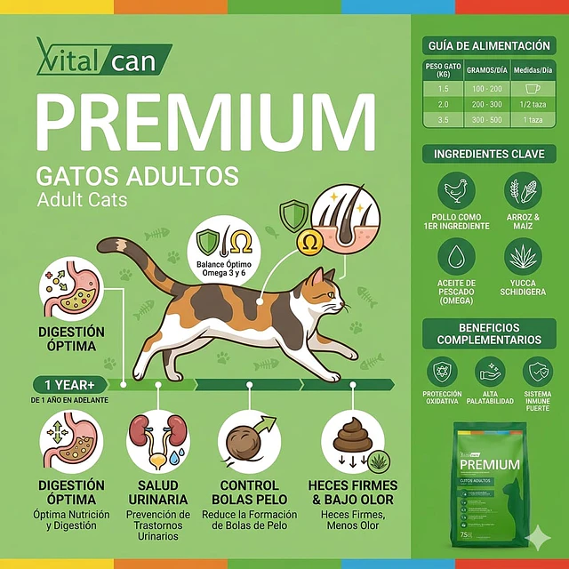 Vitalcan Premium Gato Adulto Variedades 