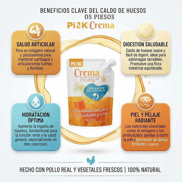 Crema Topper de Caldo de Hueso 510ml - Variedades