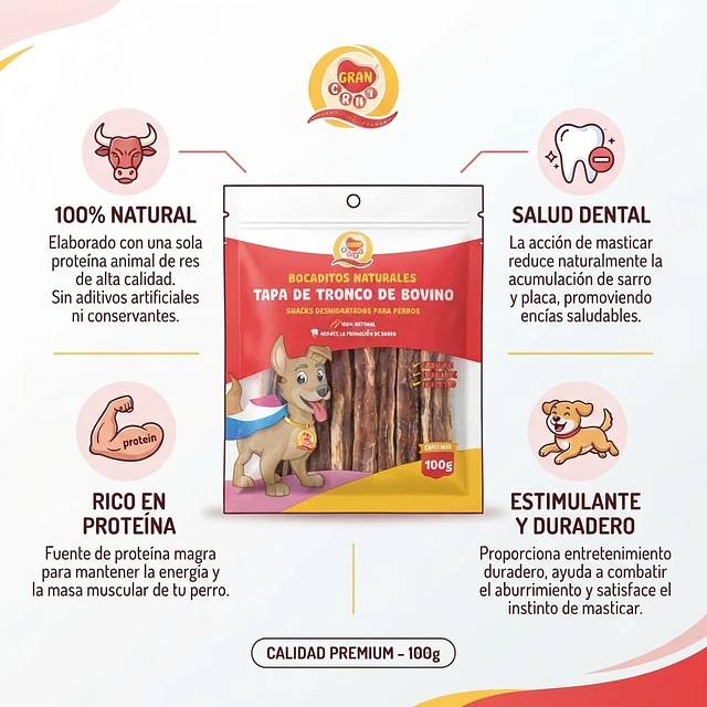 Tapa de Tronco de Bovino Gran Cani 100gr