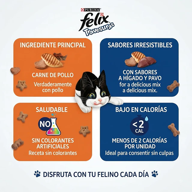 Purina Felix Travesuras Bocaditos Mix Variedades 40g 