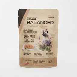 Vitalcan Balanced Natural Recipe Cordero Patagónico - Pouch para Gatos 85gr