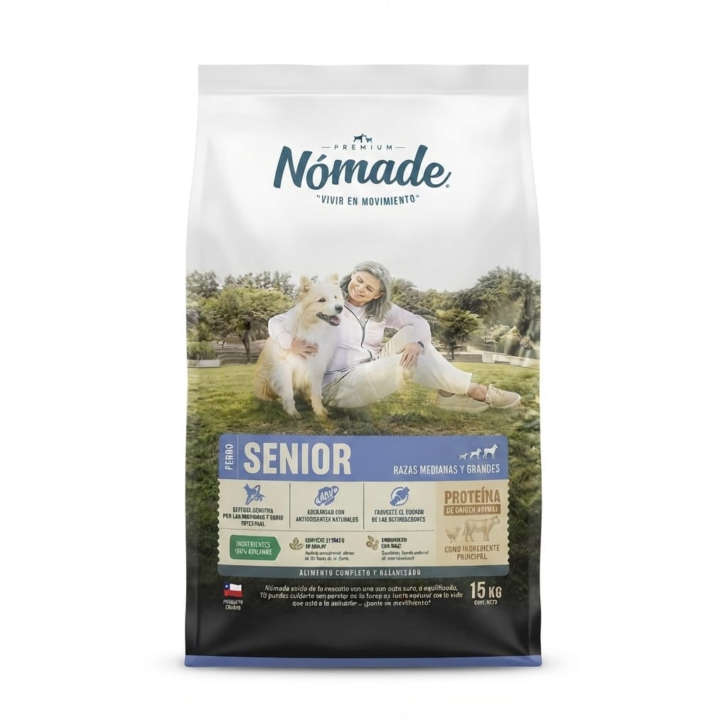 Alimento Nómade Senior razas medianas y grandes 15Kg