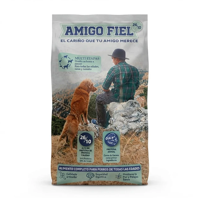 Amigo Fiel Alimento para Perros Multietapas 20 kg