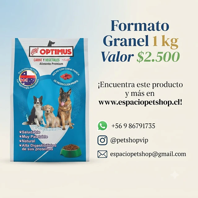 Go Optimus Alimento para Perros Multietapas 1 kg