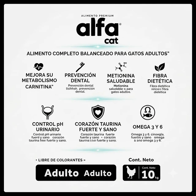 Alfa Cat Premium Gato Adulto Variedades