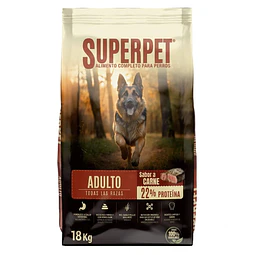 Superpet Alimento Perro Adulto Todas las Razas 18 kg y 1 kg