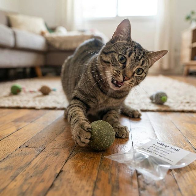 Catnip Ball para Gatos Estimulación & Juego