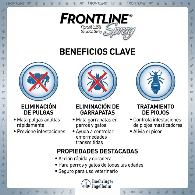 Frontline Spray Perros y Gatos 100ml. 