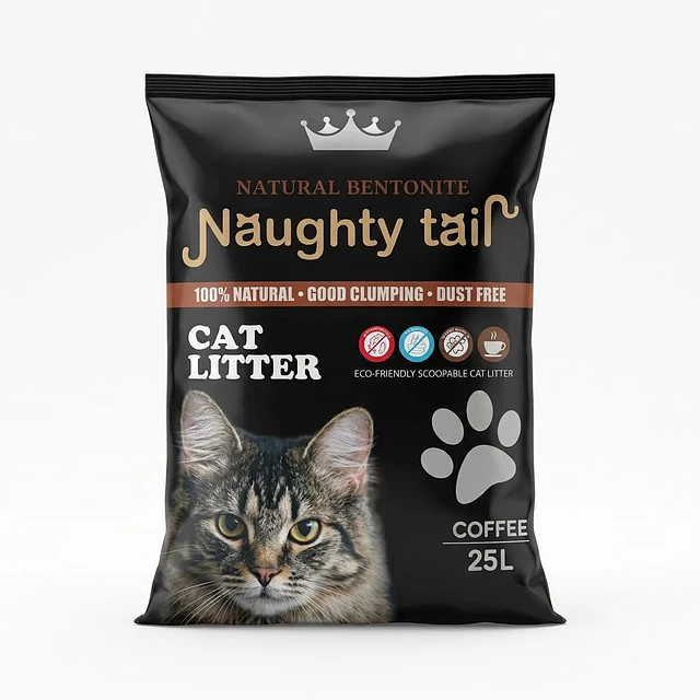 Arena Bentonita Natural Naughty Tail - Aromas y Variedades