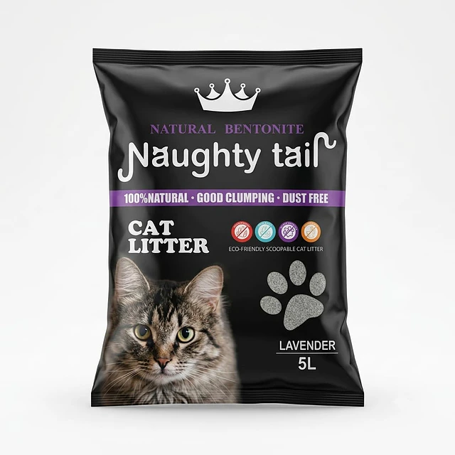 Arena Bentonita Natural Naughty Tail - Aromas y Variedades