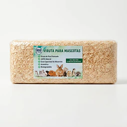 Viruta de Pino Natural Prensado para Mascotas 800g