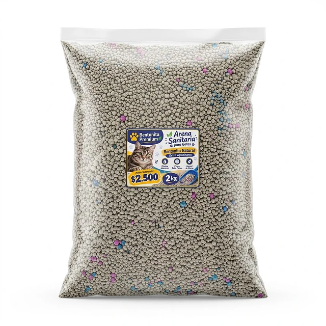 Arena Bentonita Natural Extra Aglutinante 2 kg