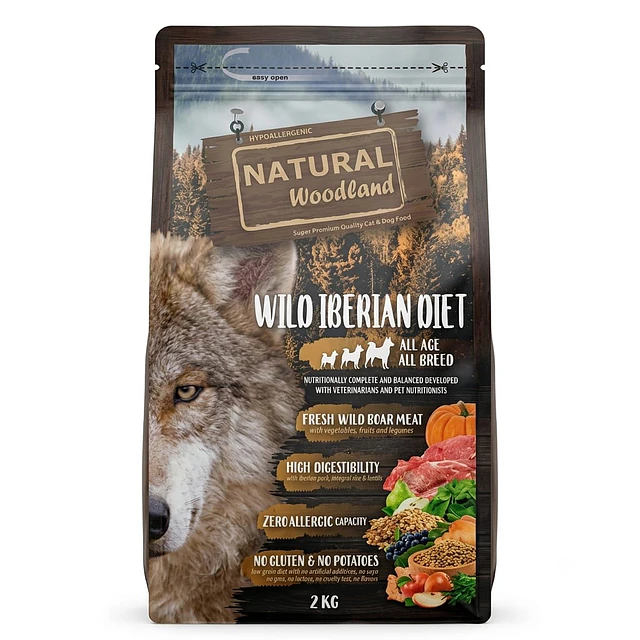 Natural Woodland Wild Iberian Diet (Zero Allergic Capacity)