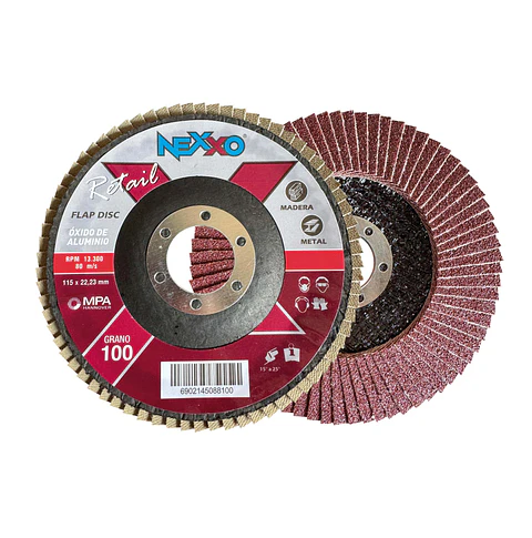 Disco Traslapado Madera - Metal 4 1/2" G100 Nexxo