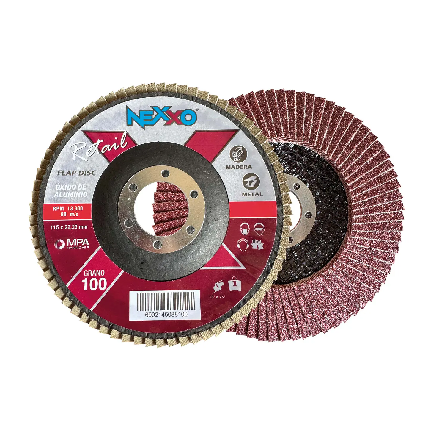 Disco Traslapado Madera - Metal 4 1/2