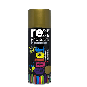 REX PINTURA SPRAY METALICO, DORADO, 400 ML