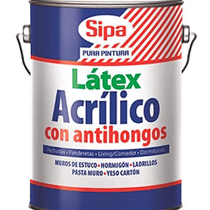 Látex Acrílico Antihongos 1 GL SIPA