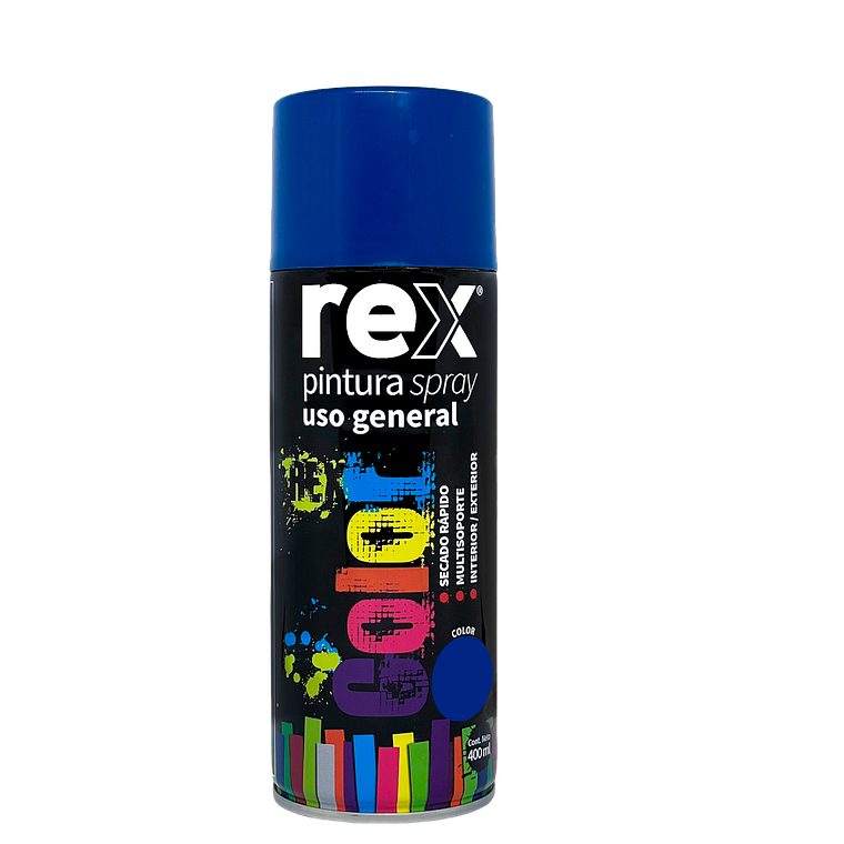 REX PINTURA SPRAY ACRILICA, AZUL, 400 ML 1
