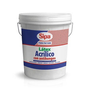 Látex Acrílico Antihongos blanco tineta SIPA