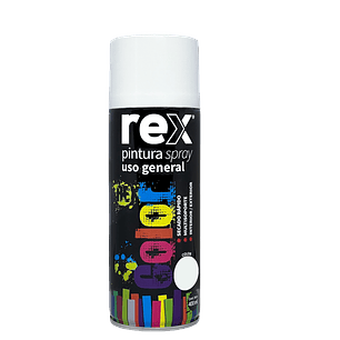 REX PINTURA SPRAY ACRILICA, BLANCO BRILLANTE, 400 ML