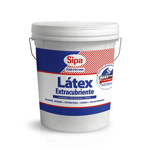 Látex Extracubriente blanco tineta SIPA