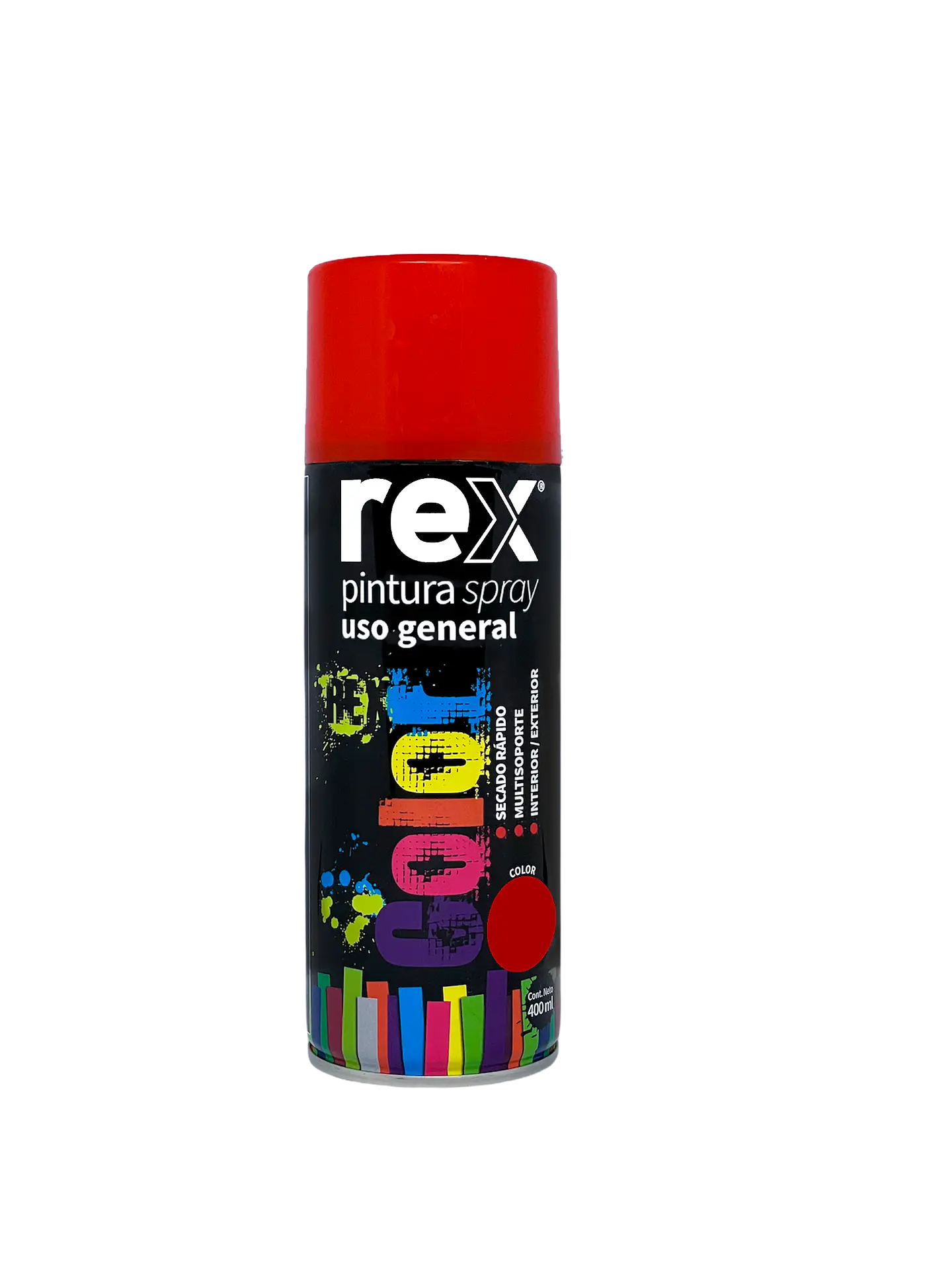Rex Pintura Spray Acrílica, Rojo, 400 ml 1