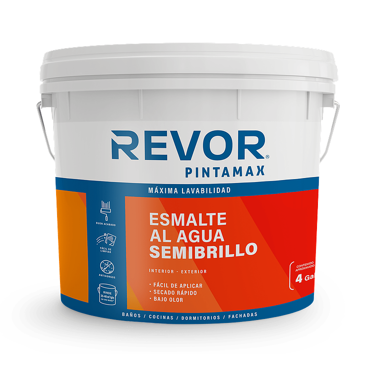 ESM  AL AGUA SEMIBRILLO PINTAMAX REVOR BLANCO  4GL 1