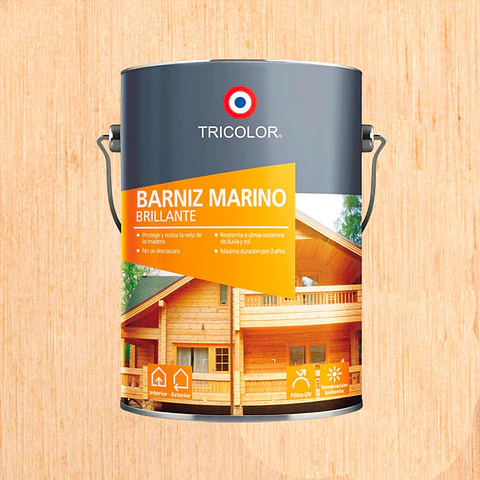 BARNIZ MARINO BRILLANTE TRICOLOR NATURAL 1 GL