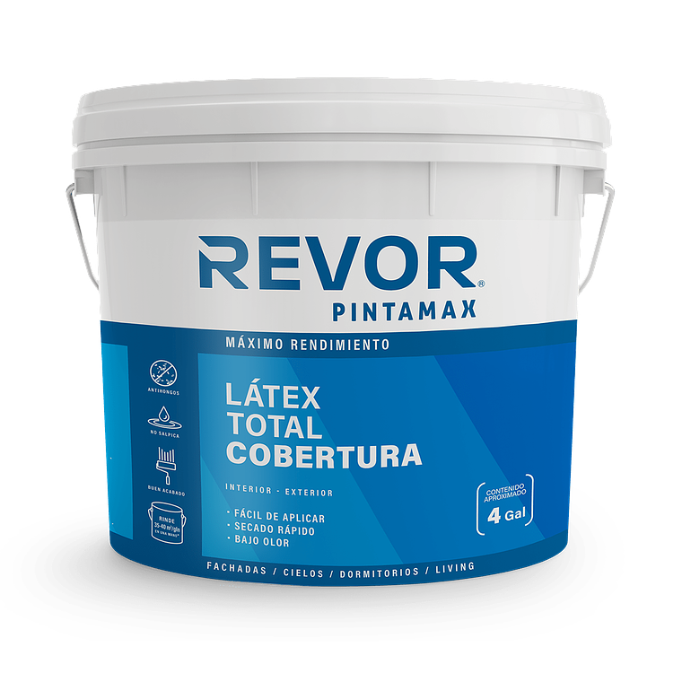 LÁTEX PINTAMAX REVOR BLANCO 4 GL PLAST 1