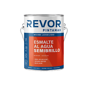 ESMALTE AL AGUA SEMIBRILLO PINTAMAX REVOR BLANCO 1 GL