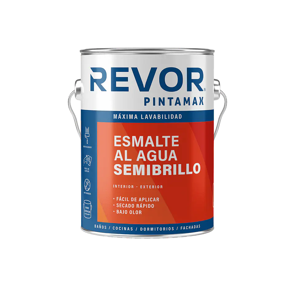 Esmalte al Agua Semibrillo Pintamax Revor Galón 1