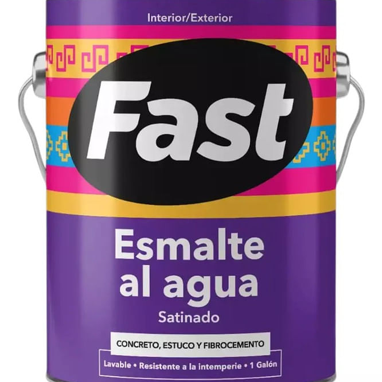 ESMALTE AL AGUA FAST BLANCO HUESO 1 GL 1